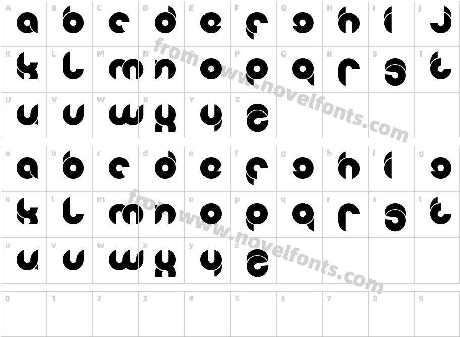 chewedkandiCharacter Map