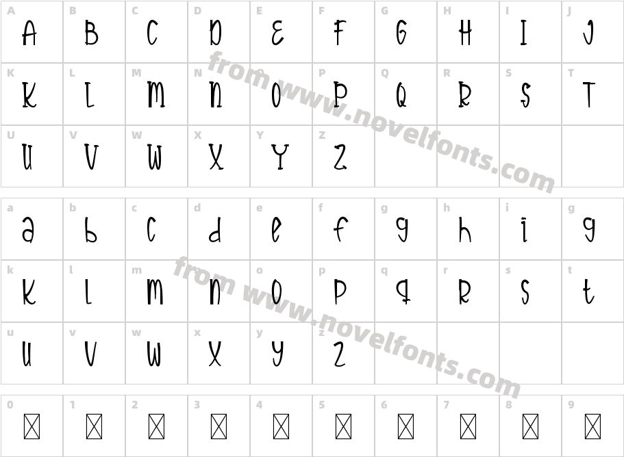 FunnyRabbitRegularCharacter Map