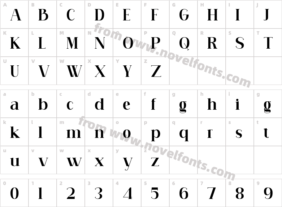 font 91 ExtBdCharacter Map