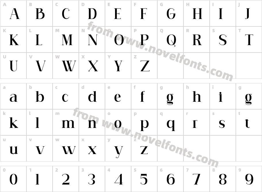 font 91Character Map