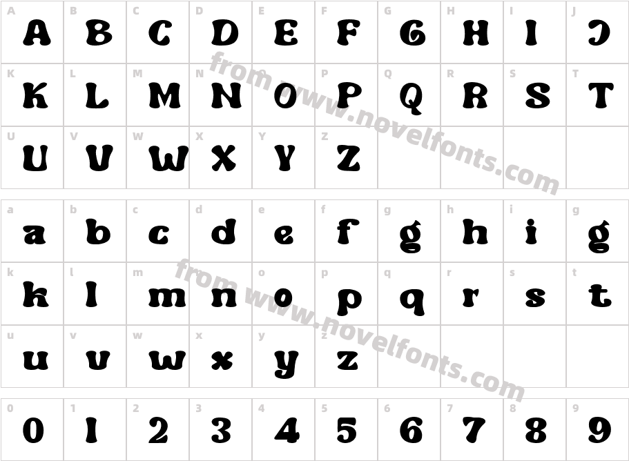 font93 BlackCharacter Map