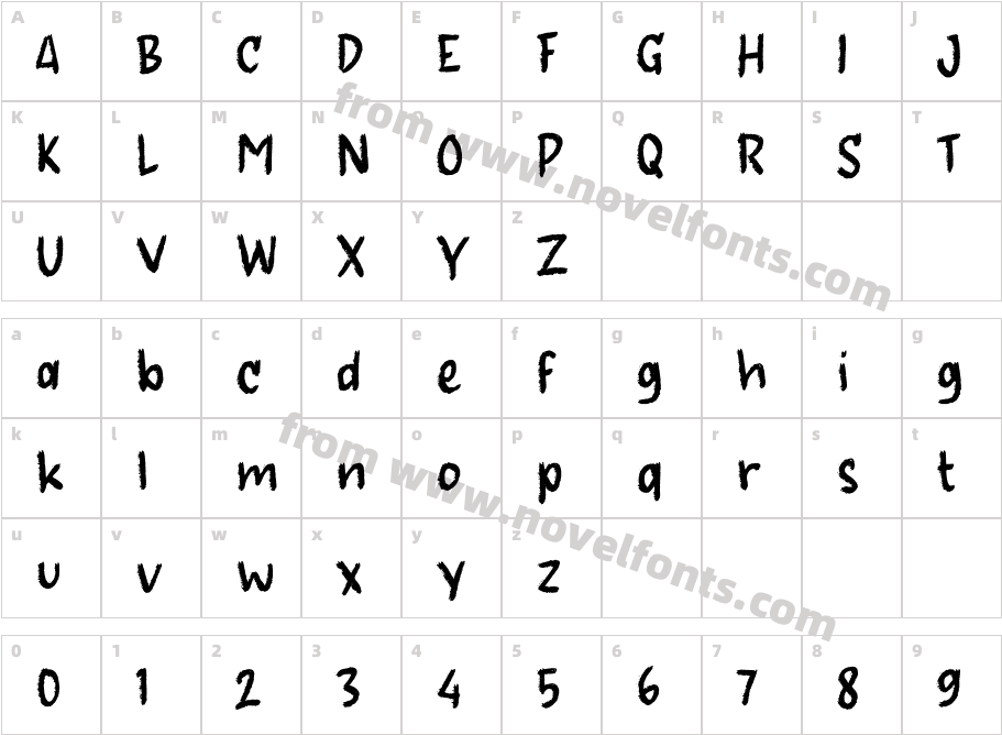 g GerikCharacter Map