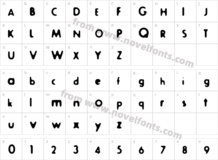 Fur-ExtraRoundedCharacter Map