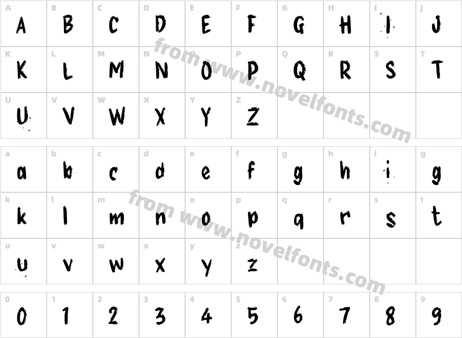 g GrunginkCharacter Map