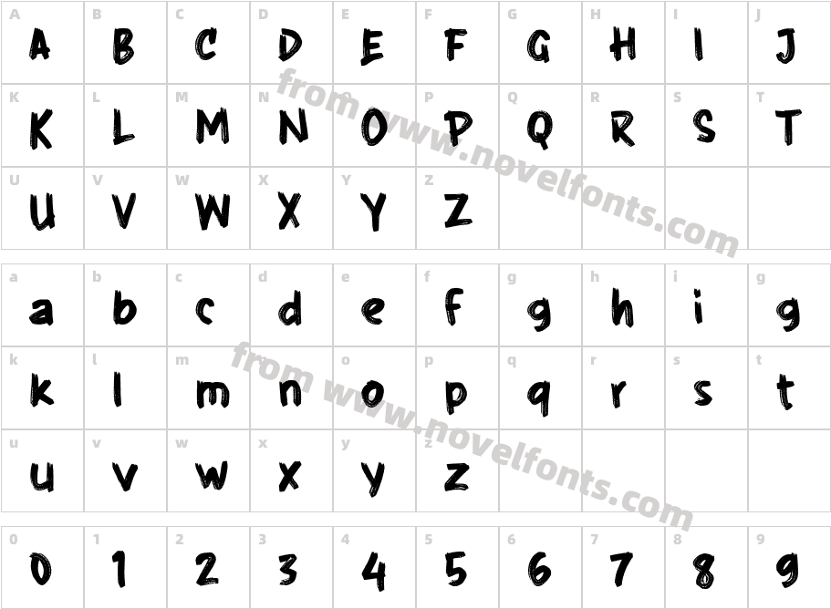 gGarezCharacter Map