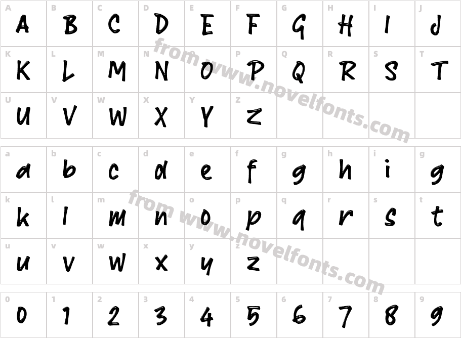 hHampirCharacter Map