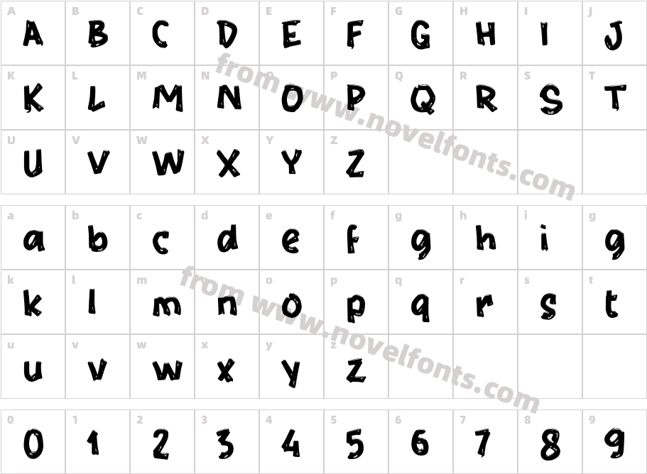 hHangeroCharacter Map