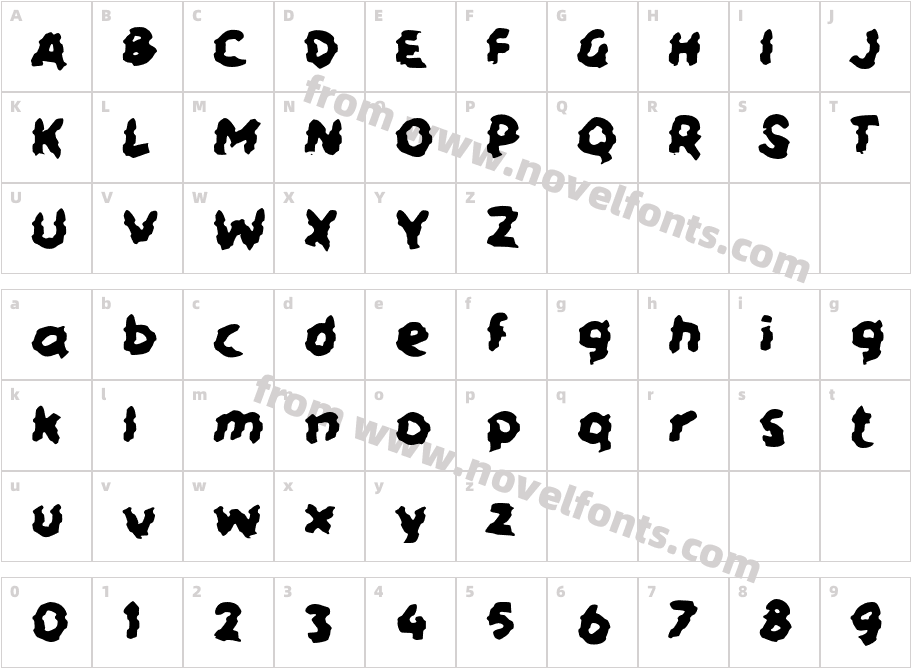 hHebatCharacter Map