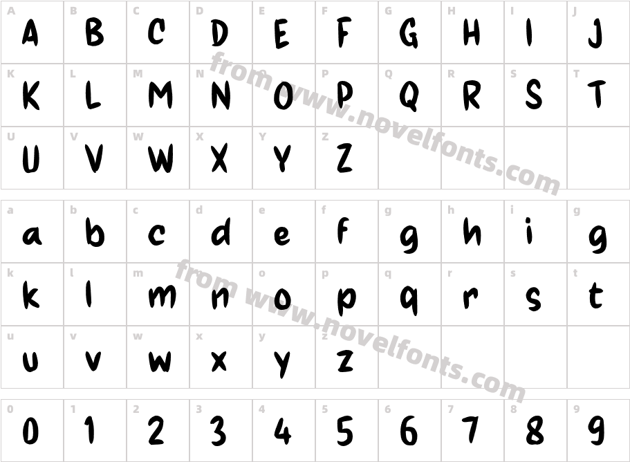 hHerbaCharacter Map