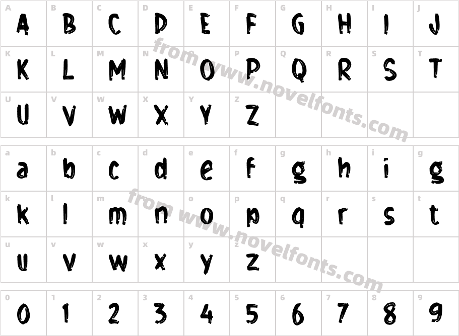 hHeyoCharacter Map