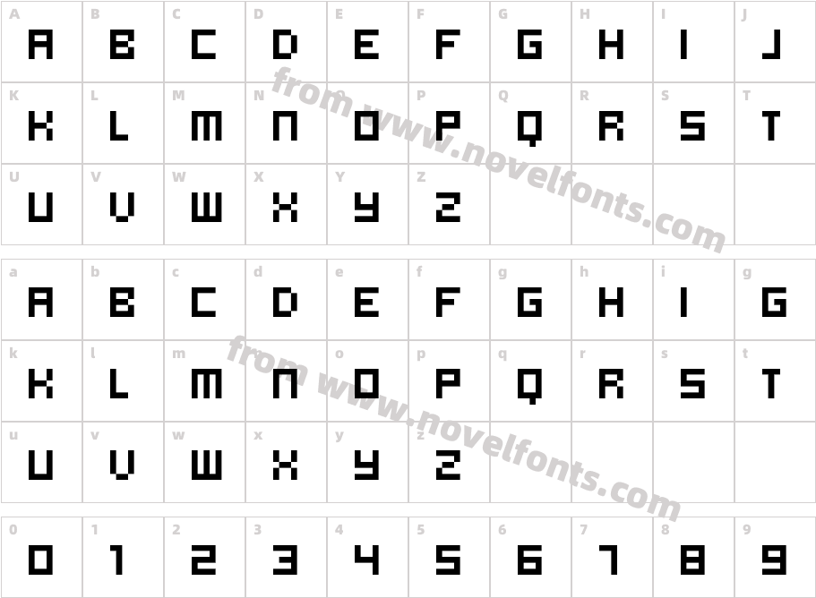 hooge 0855Character Map