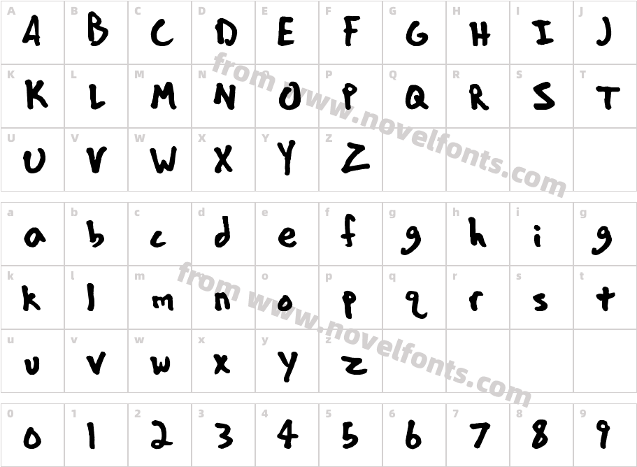 ians fontCharacter Map