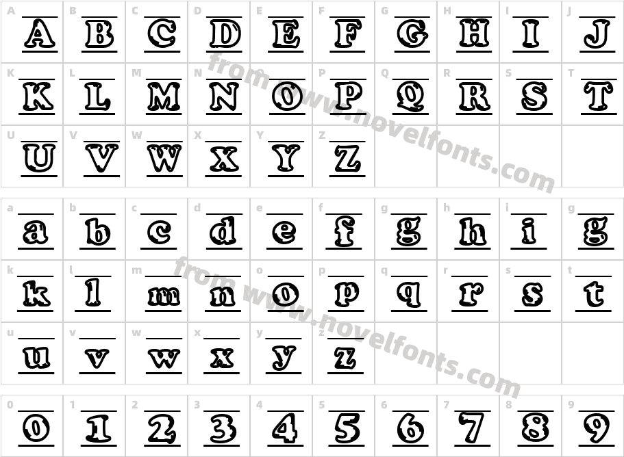 ijifufontCharacter Map