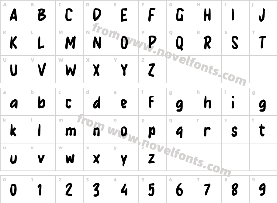 jJagoCharacter Map