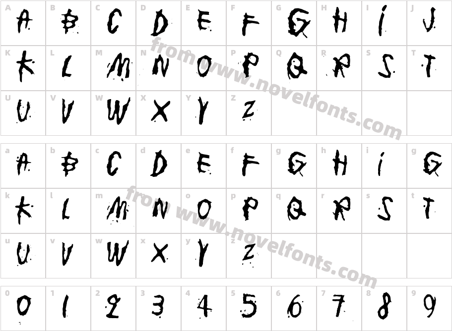 junkohanheroCharacter Map