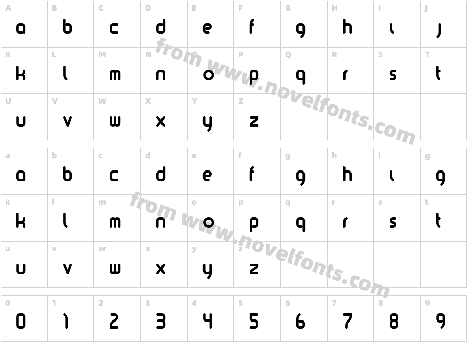 kazooCharacter Map