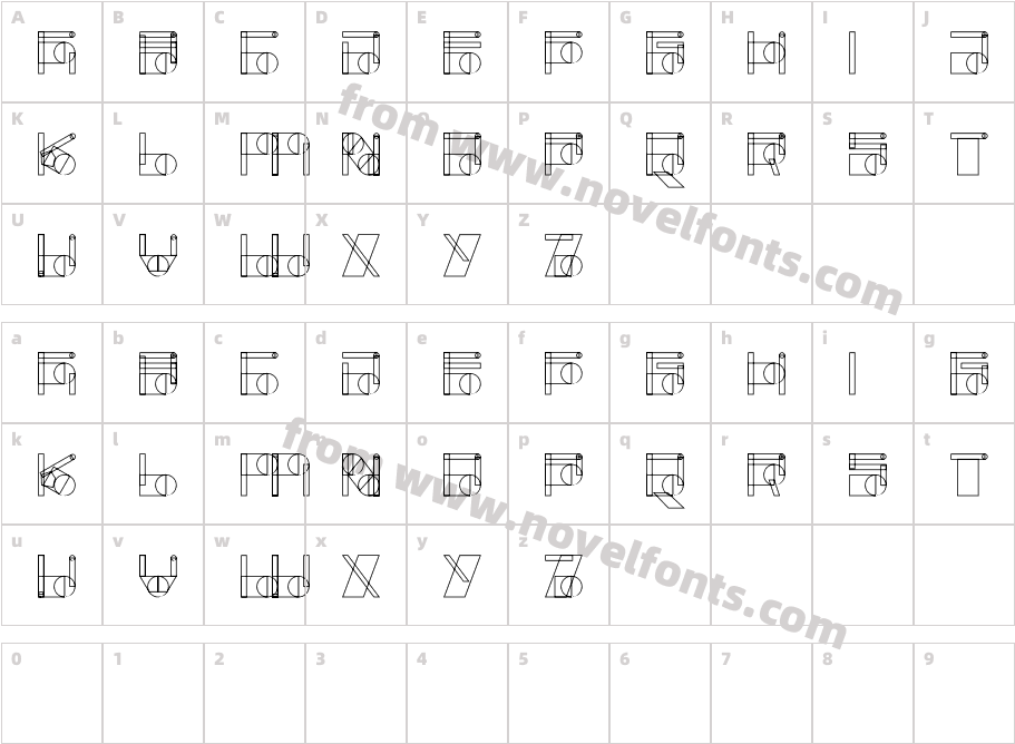 knoo abstractCharacter Map