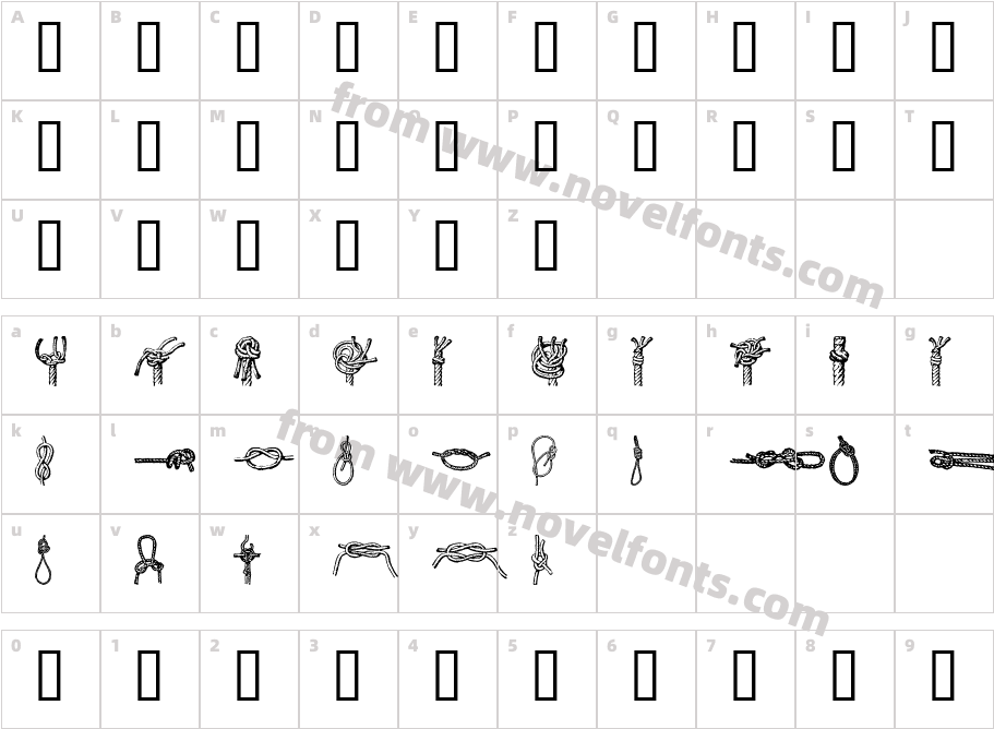 knotsCharacter Map