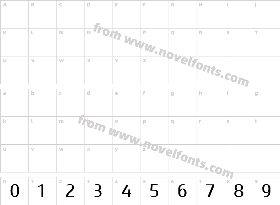 layla pro arabic W05 MediumCharacter Map