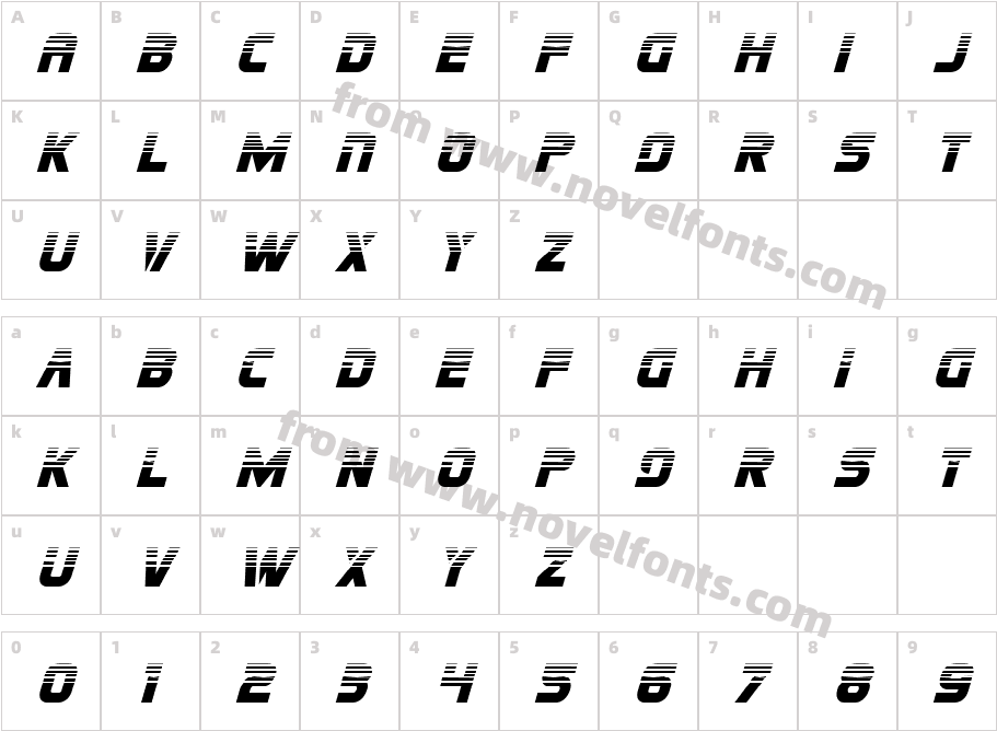 missiondangerhalfitalCharacter Map