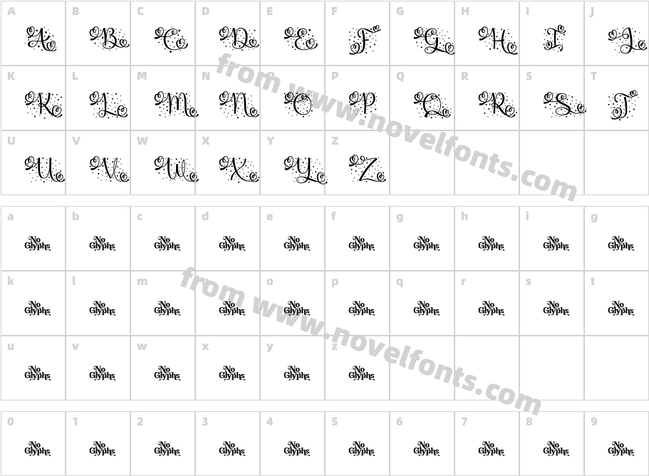 monogram love DemoCharacter Map