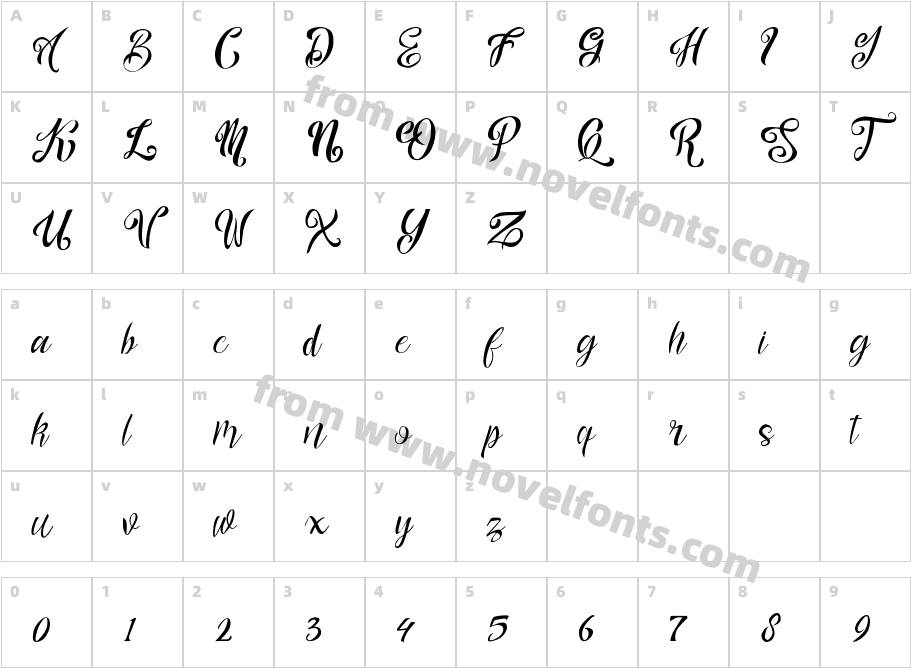 nalichaCharacter Map