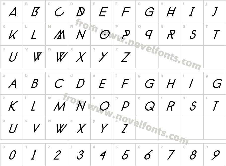 phantom-extraitalicCharacter Map