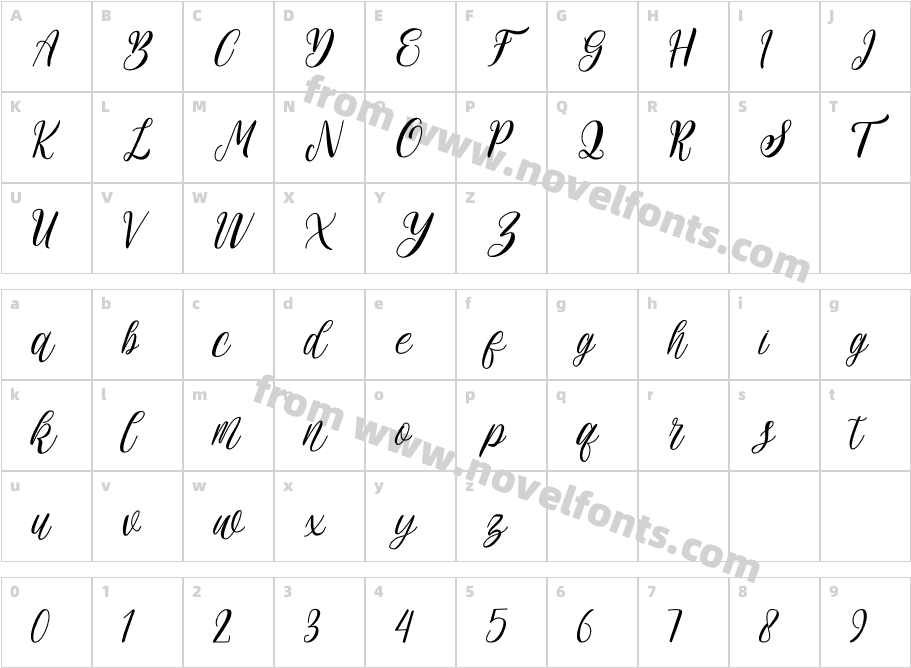 rehattynCharacter Map