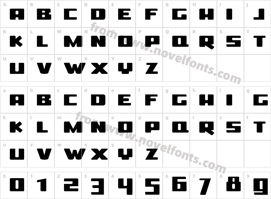 ss_boldinCharacter Map