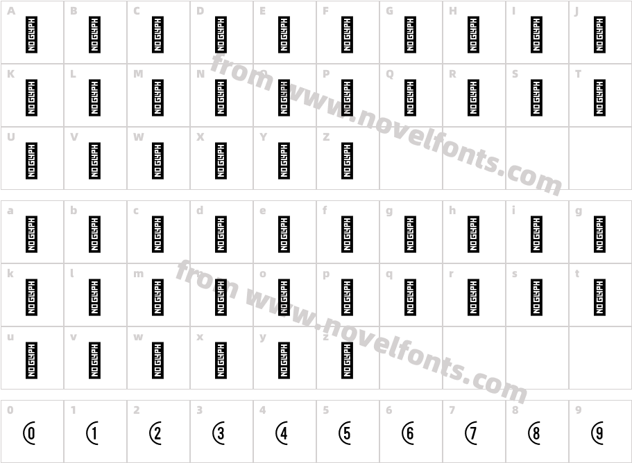 1797 NUMBERS HALFCharacter Map