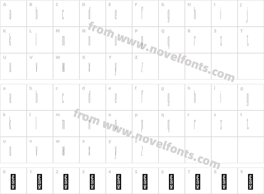 3612 Geloma RegularCharacter Map