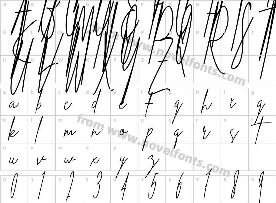 A Handwriting RegularCharacter Map