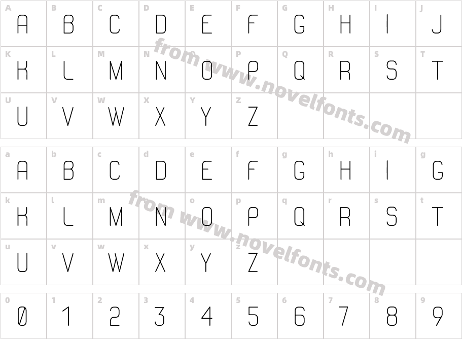 AC LineCharacter Map