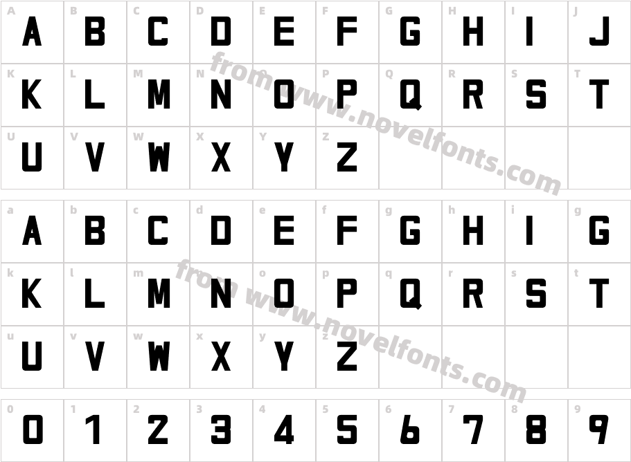 ANAPOLINOCharacter Map