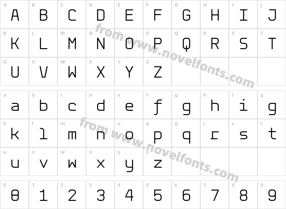 Aber Mono LightCharacter Map