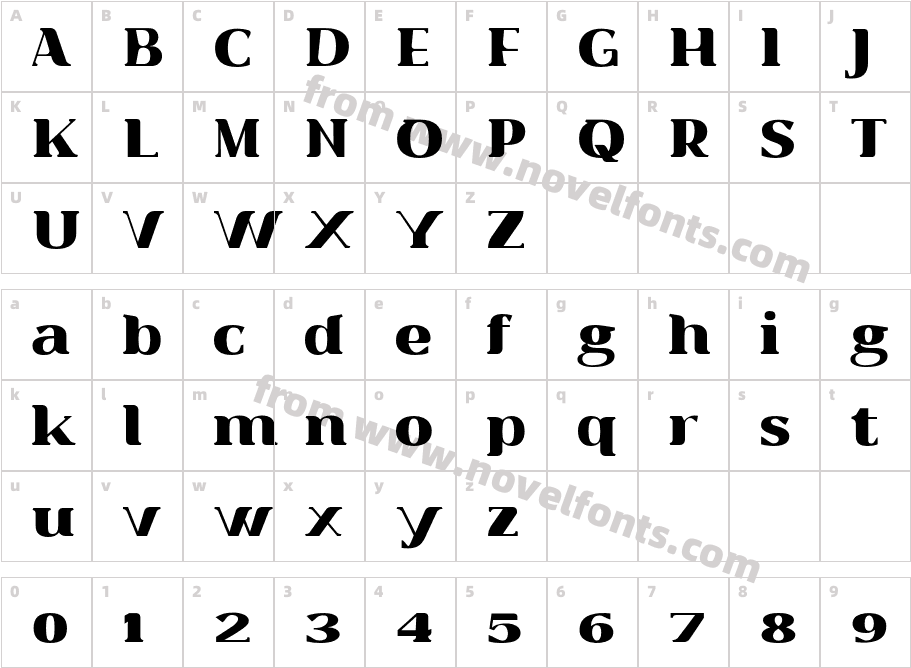 Abhiarga Personal Use RegularCharacter Map