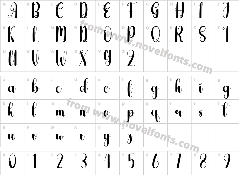 Abstract RegularCharacter Map