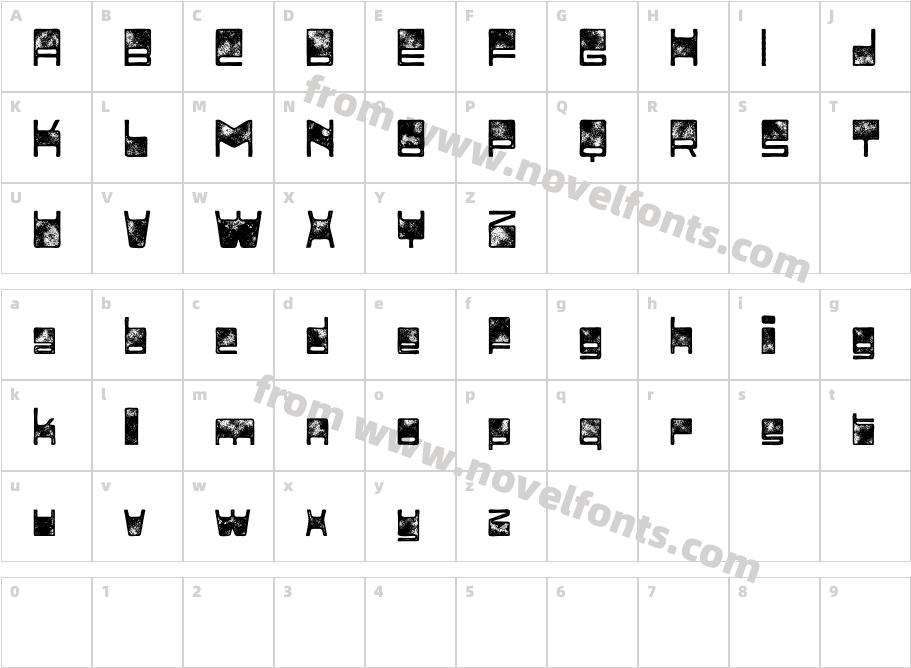 Adfile Stamp Demo RegularCharacter Map