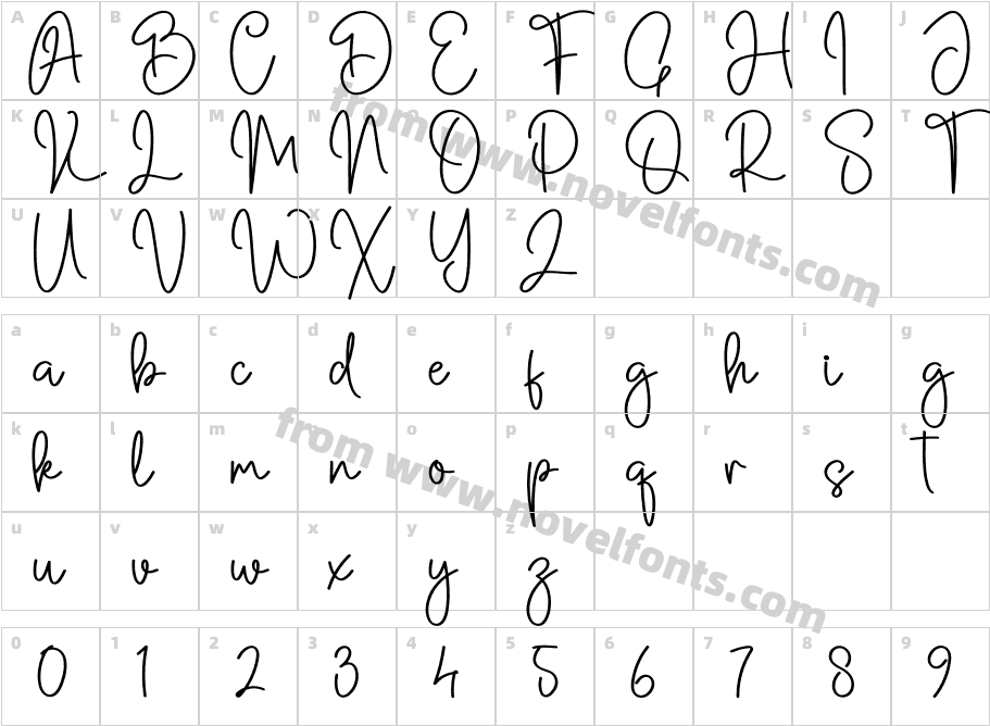 Airplane RegularCharacter Map