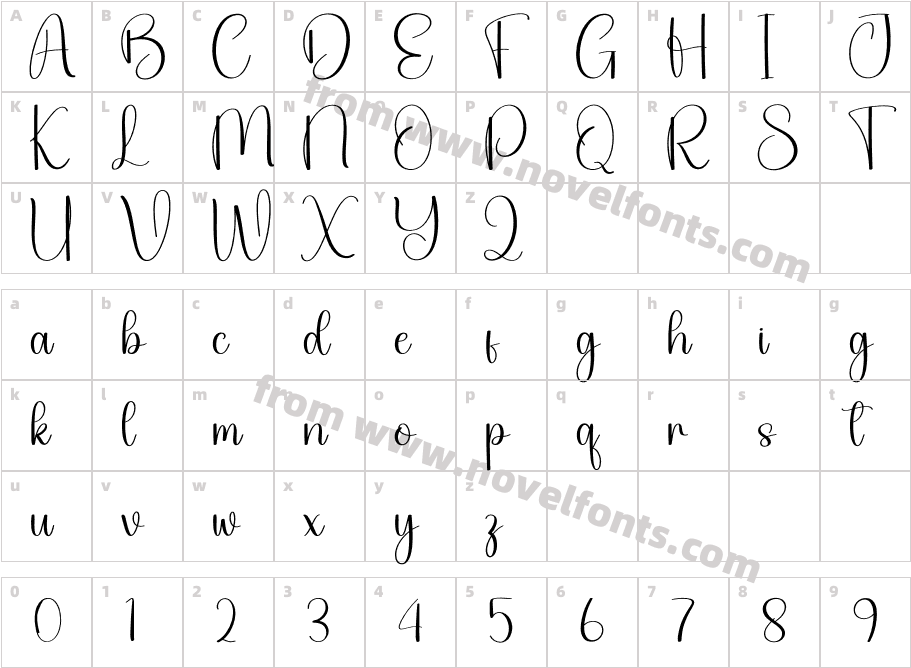 Airport RegularCharacter Map