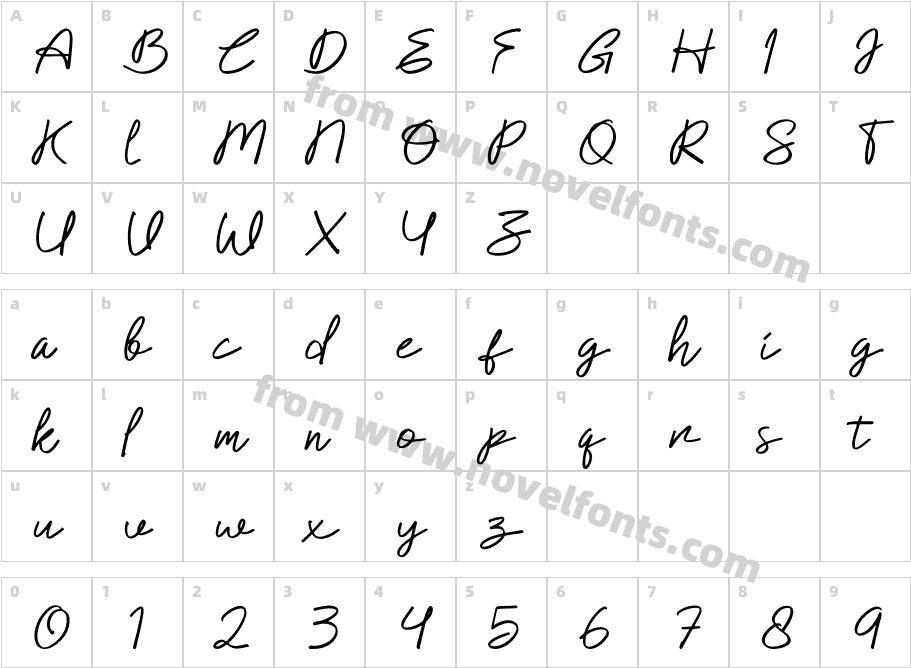 Alathar ItalicCharacter Map