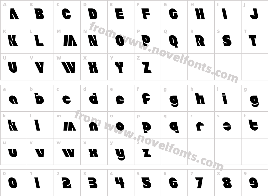 Aldo A ItalicCharacter Map