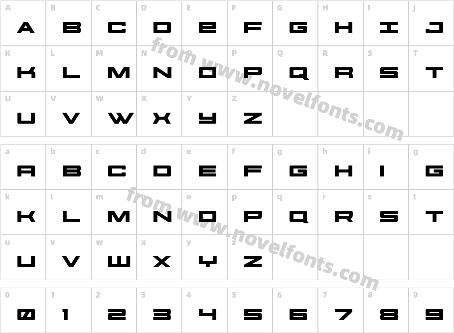 Future Forces ExpandedCharacter Map