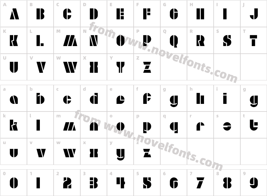 Aldo OpenCharacter Map