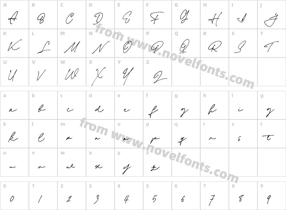 Alejandro SignatureCharacter Map