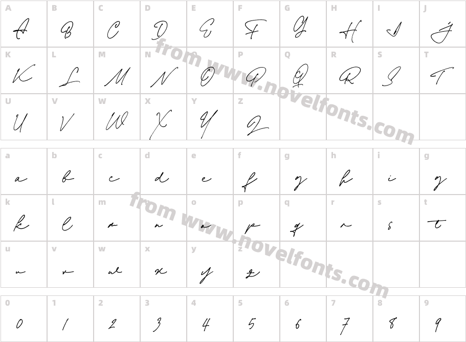 Alejandro SignatureCharacter Map