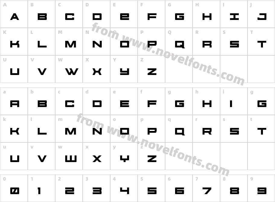 Future ForcesCharacter Map