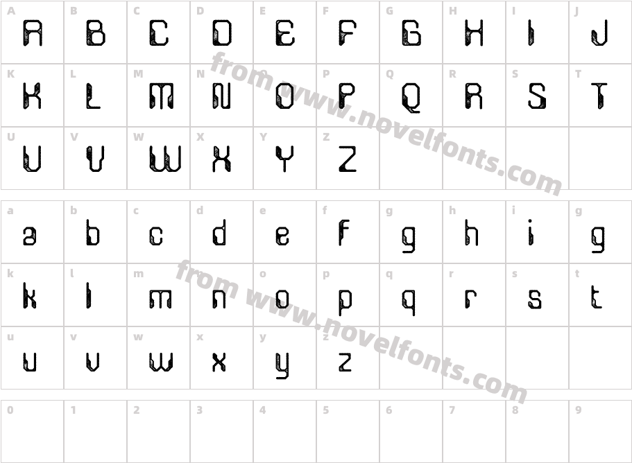 Alverus Stamp Demo RegularCharacter Map