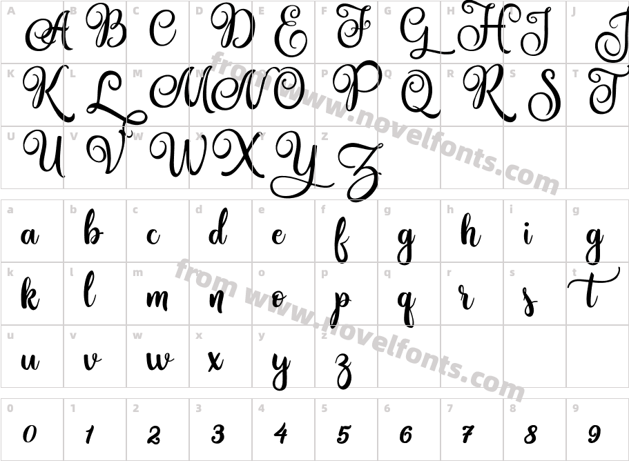 Amastery ScriptCharacter Map