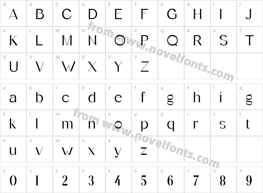 AmbrotypeCharacter Map